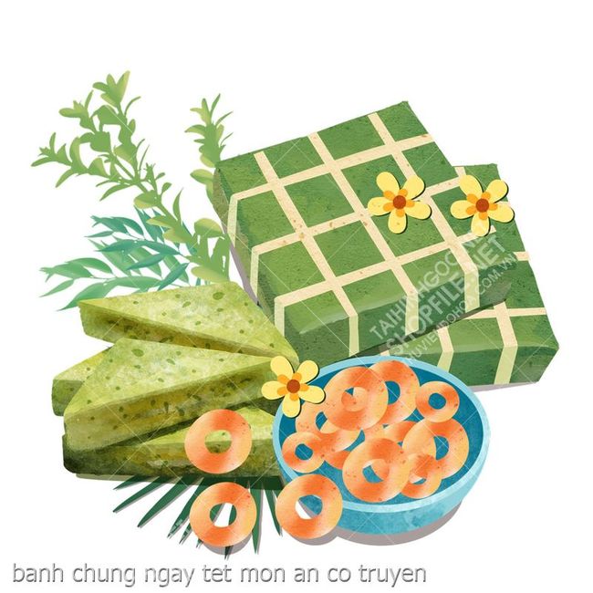banh chung ngay tet mon an co truyen